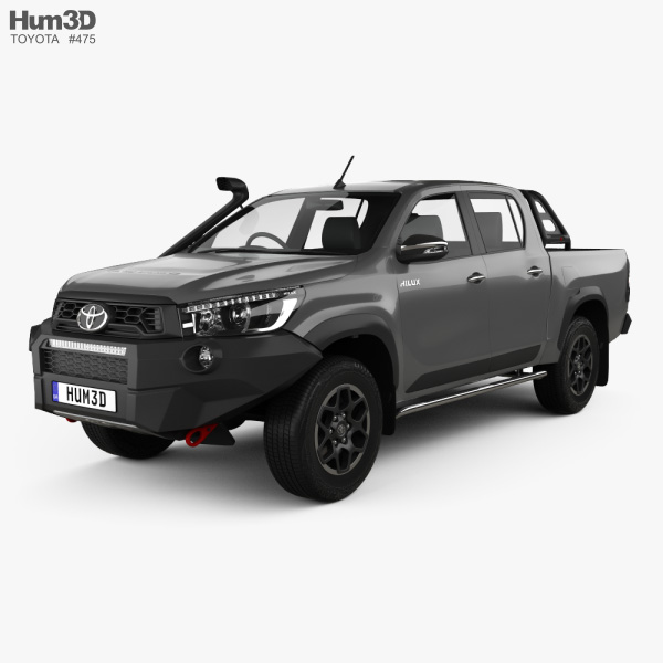 Toyota Hilux Double Cab Rugged X 2023 3D model