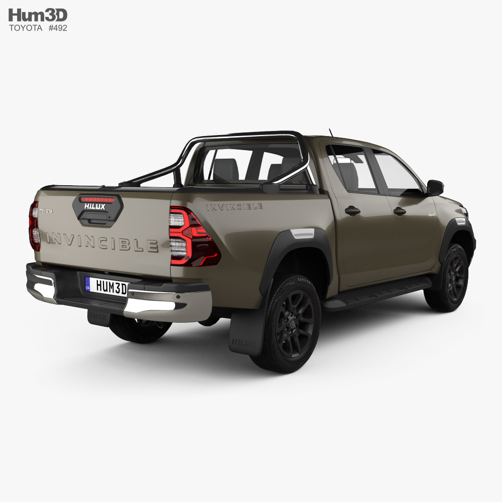 Toyota Hilux Double Cab Invincible 2023 3D model