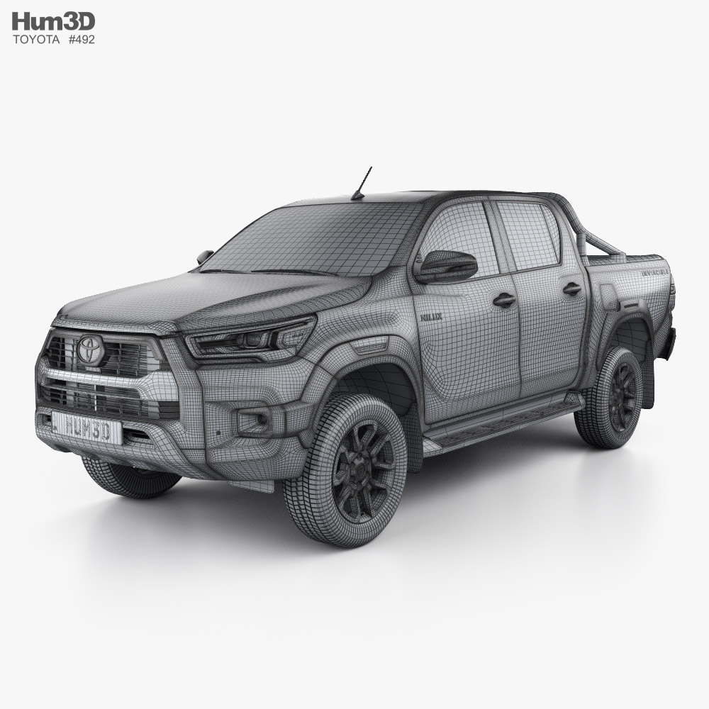 Toyota Hilux Double Cab Invincible 2023 3D model