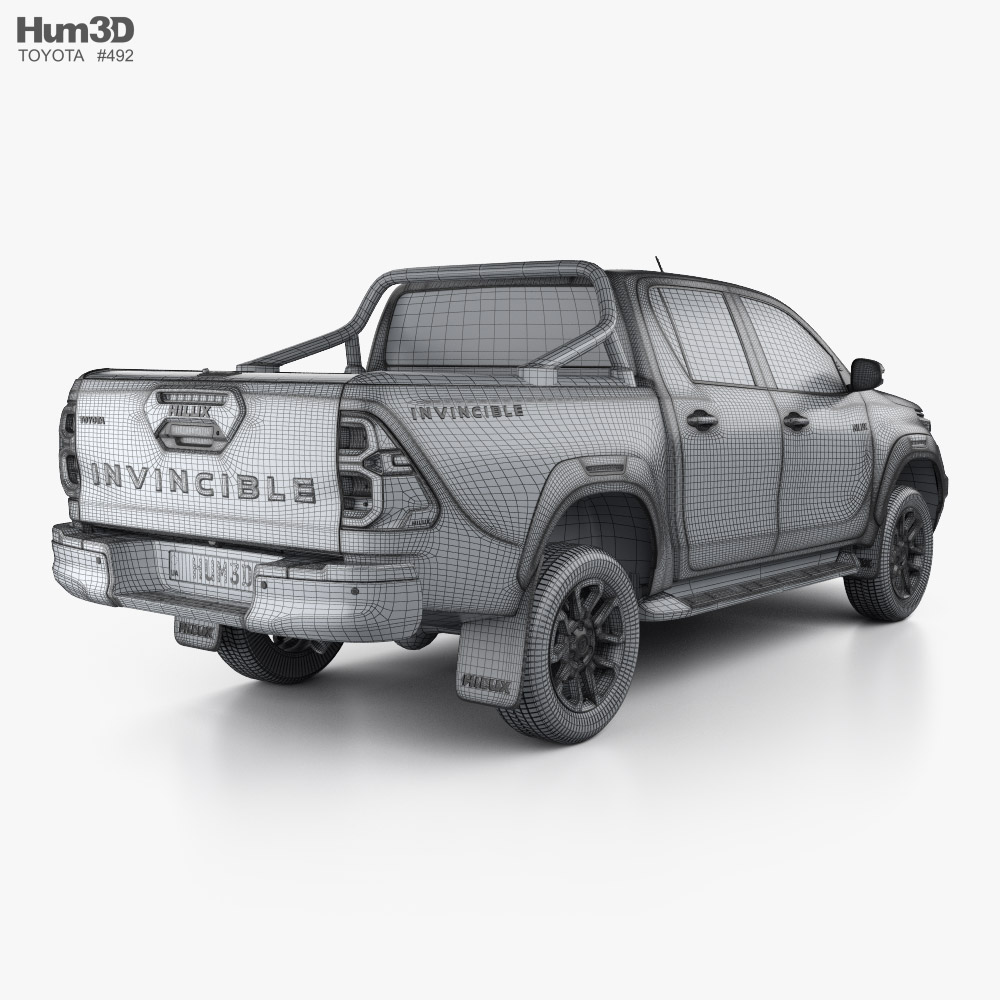 Toyota Hilux Double Cab Invincible 2023 3D model