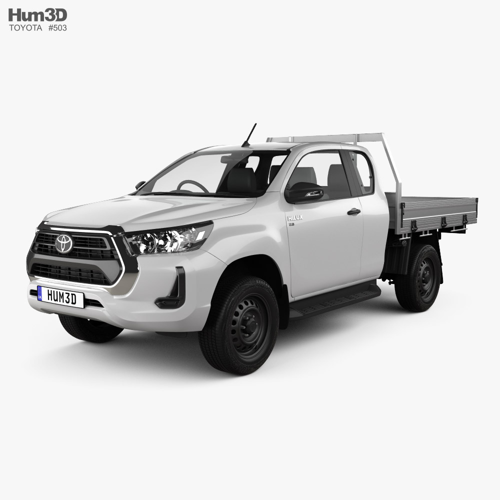 Toyota Hilux Extra Cab Alloy Tray SR 2023 3D model