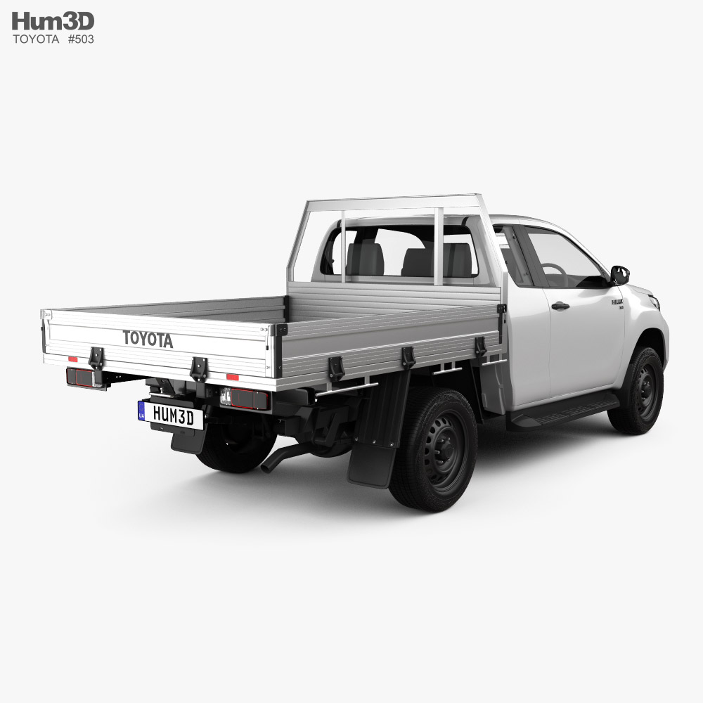 Toyota Hilux Extra Cab Alloy Tray SR 2023 3D model