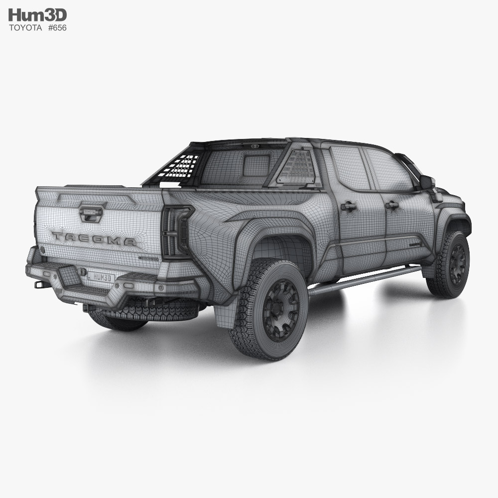 Toyota Tacoma Double Cab Long bed Trailhunter 2024 3D model