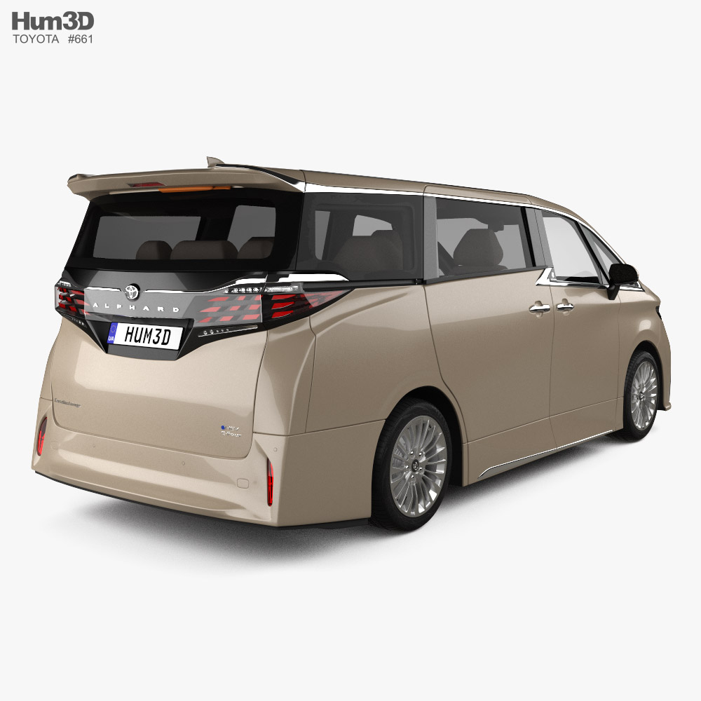 Toyota Alphard hybrid E-Four Executive Lounge 2024 3D model