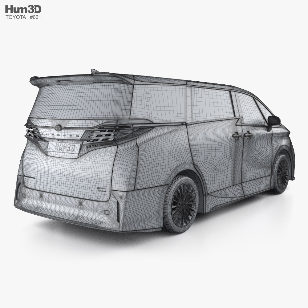 Toyota Alphard hybrid E-Four Executive Lounge 2024 3D model