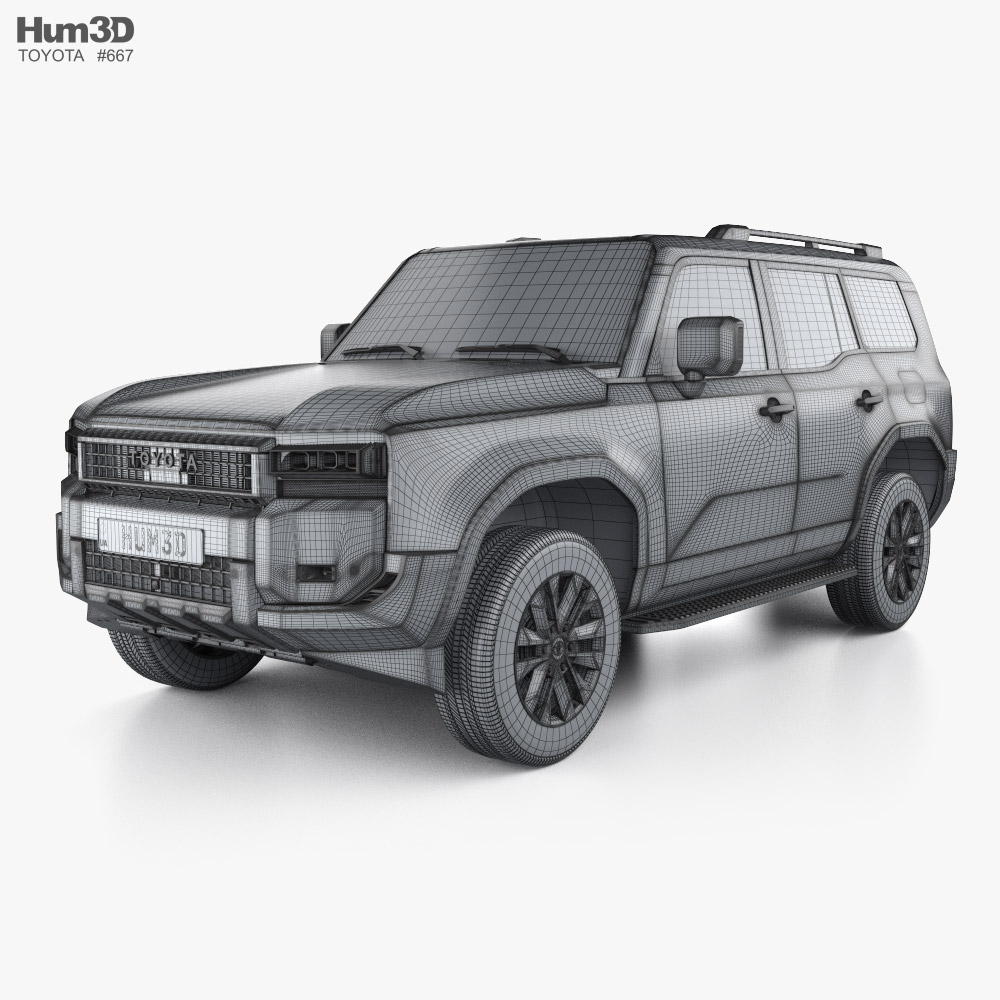 Toyota Land Cruiser Prado EU-spec 2024 3D model