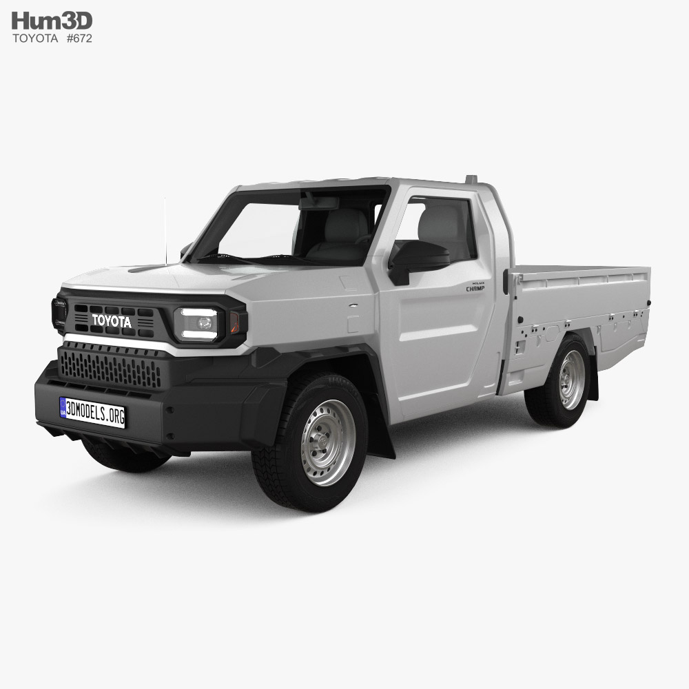 Toyota Hilux Champ Single Cab 2024 3D model