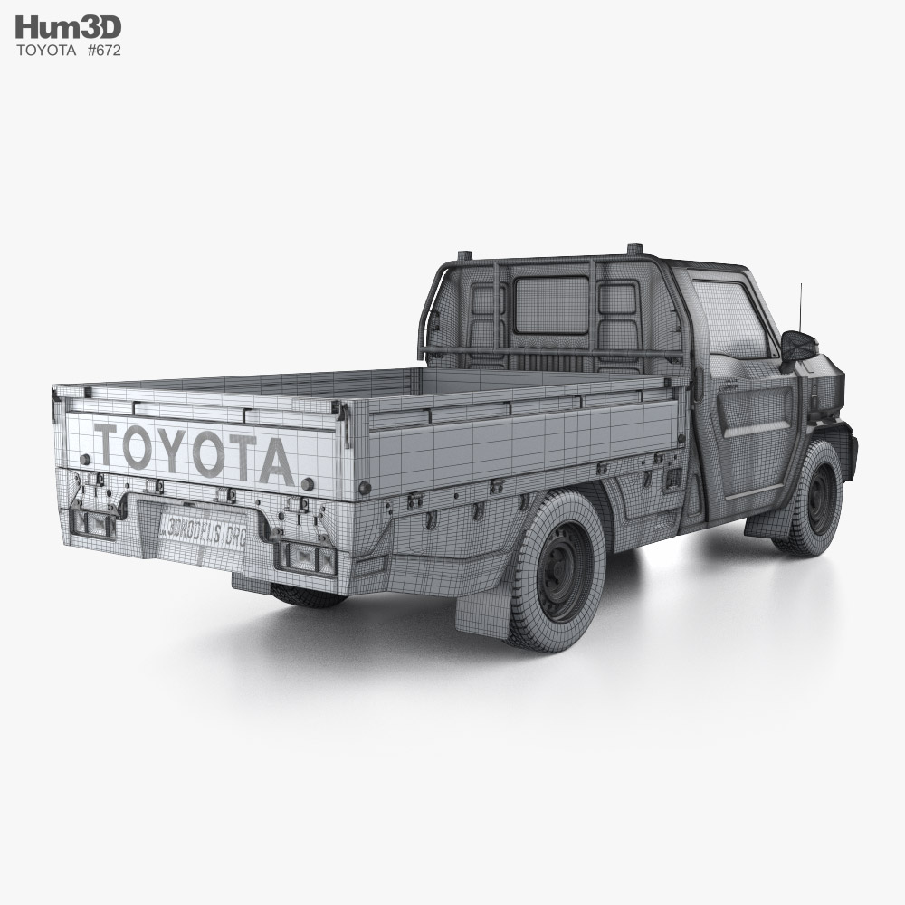 Toyota Hilux Champ Single Cab 2024 3D model