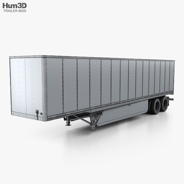 Utility 4000D-X Composite Wall Semi Trailer 2014 3D model