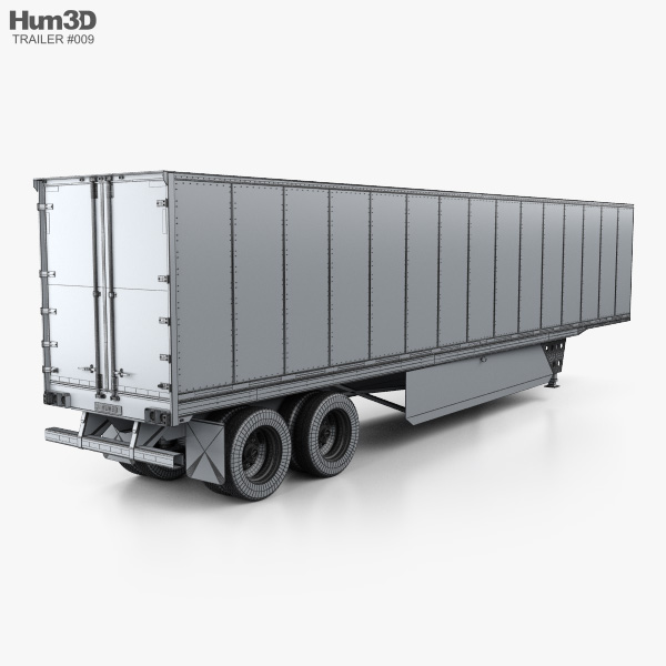 Utility 4000D-X Composite Wall Semi Trailer 2014 3D model