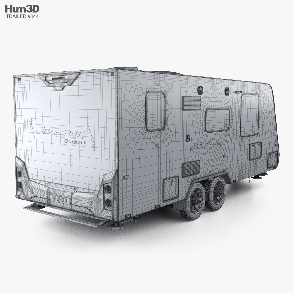 Jayco Journey Caravan Car Trailer 2024 3D model