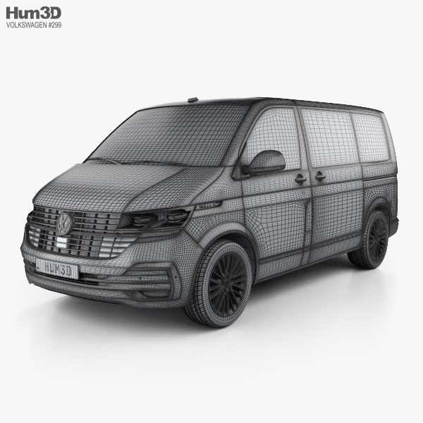 Volkswagen Transporter Multivan Bulli 2022 3D model