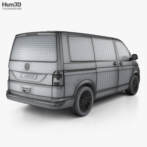 Volkswagen Transporter Multivan Bulli 2022 3D model