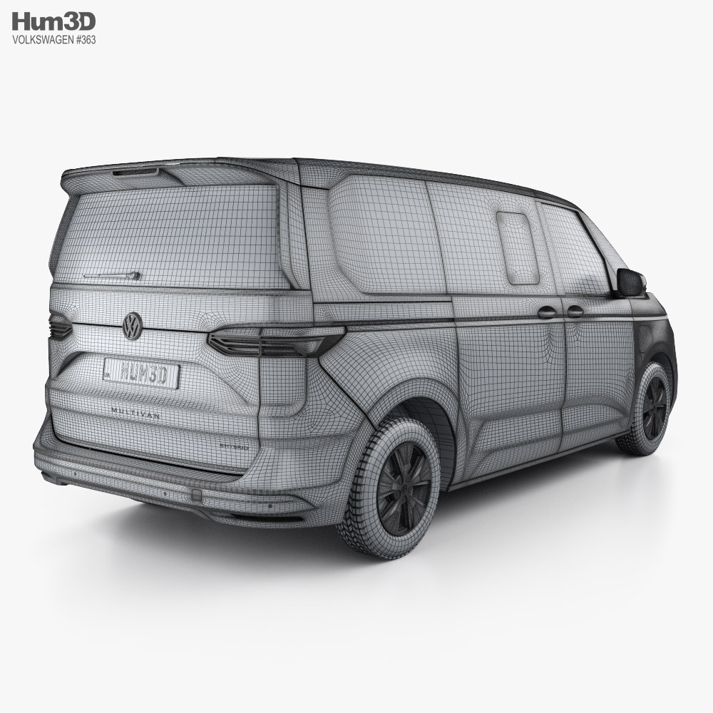 Volkswagen Transporter (T7) Multivan eHybrid 2024 3D model