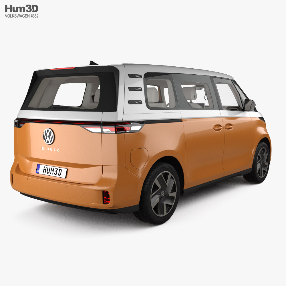 Volkswagen ID Buzz with HQ interior 2024 3D model