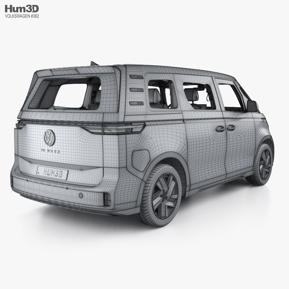 Volkswagen ID Buzz with HQ interior 2024 3D model