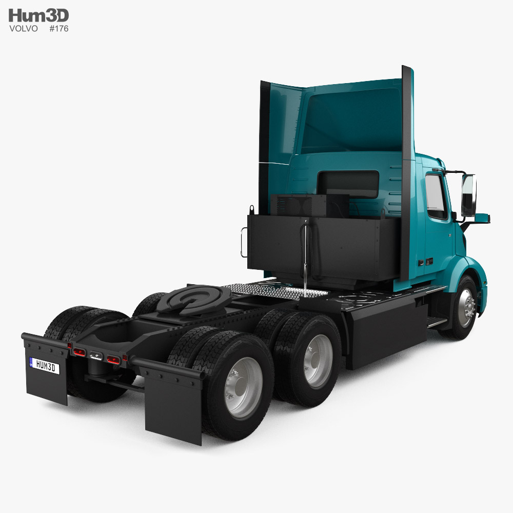 Volvo VNR Electric Tractor Truck 3-axle 2024 3D model