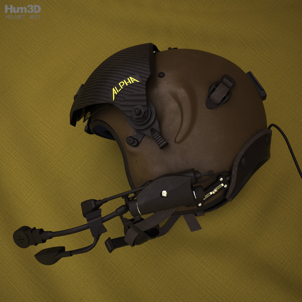 Alpha 900 Eagle Pilot Helmet 3D model