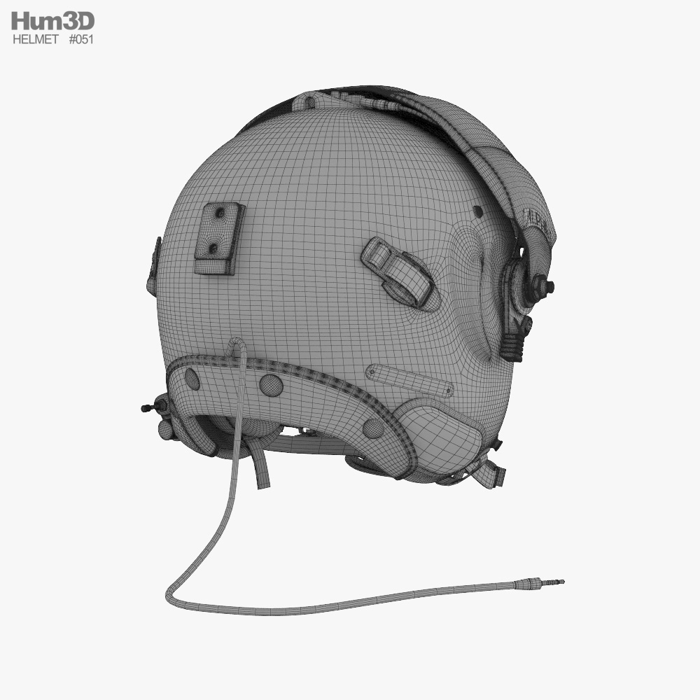 Alpha 900 Eagle Pilot Helmet 3D model